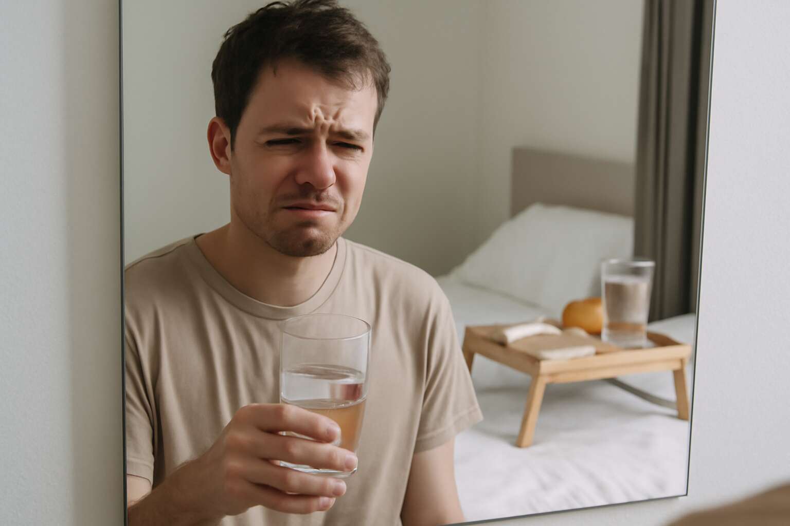 drinking water on an empty stomach makes me nauseous