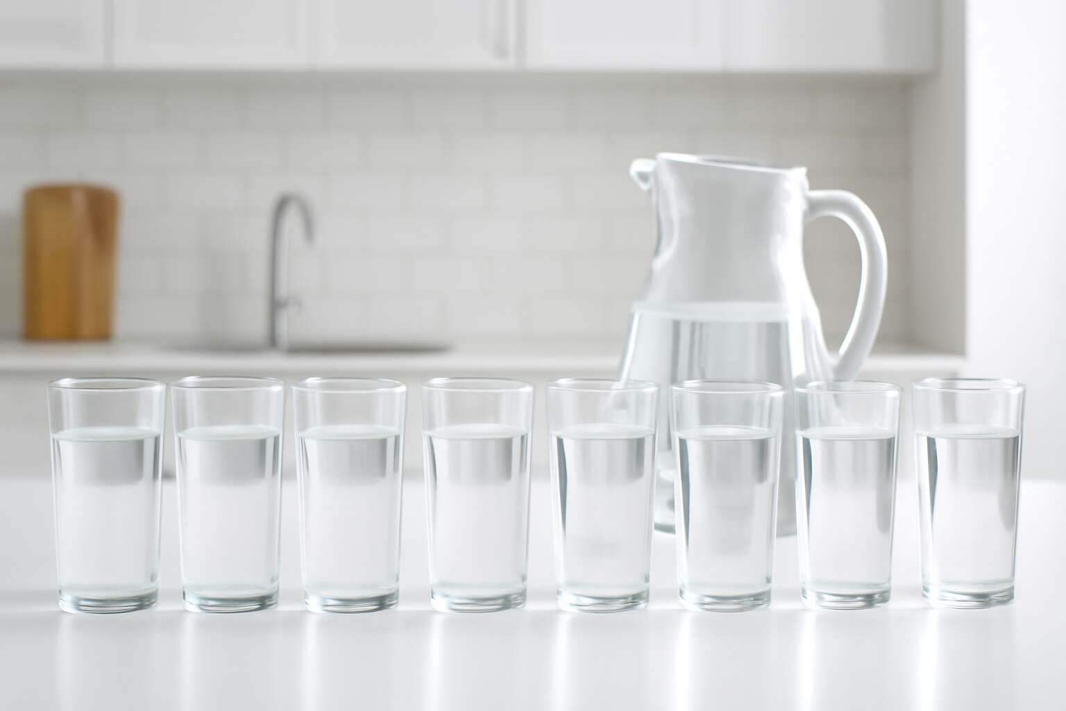 drinking water 8 glasses a day