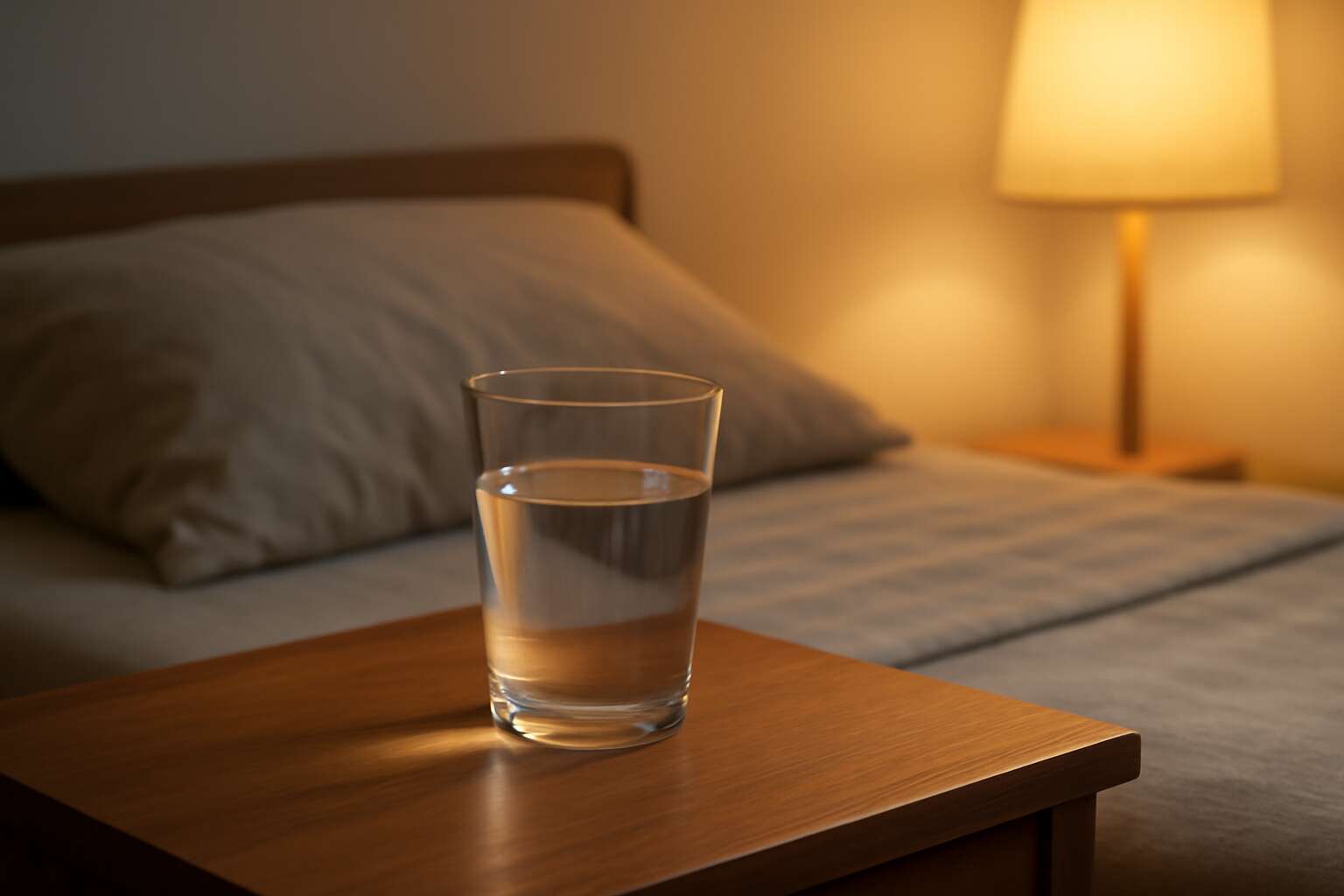 drinking water before sleeping