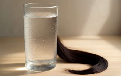 Radiant hair starts with drinking water for hair growth: hydrate daily for results.