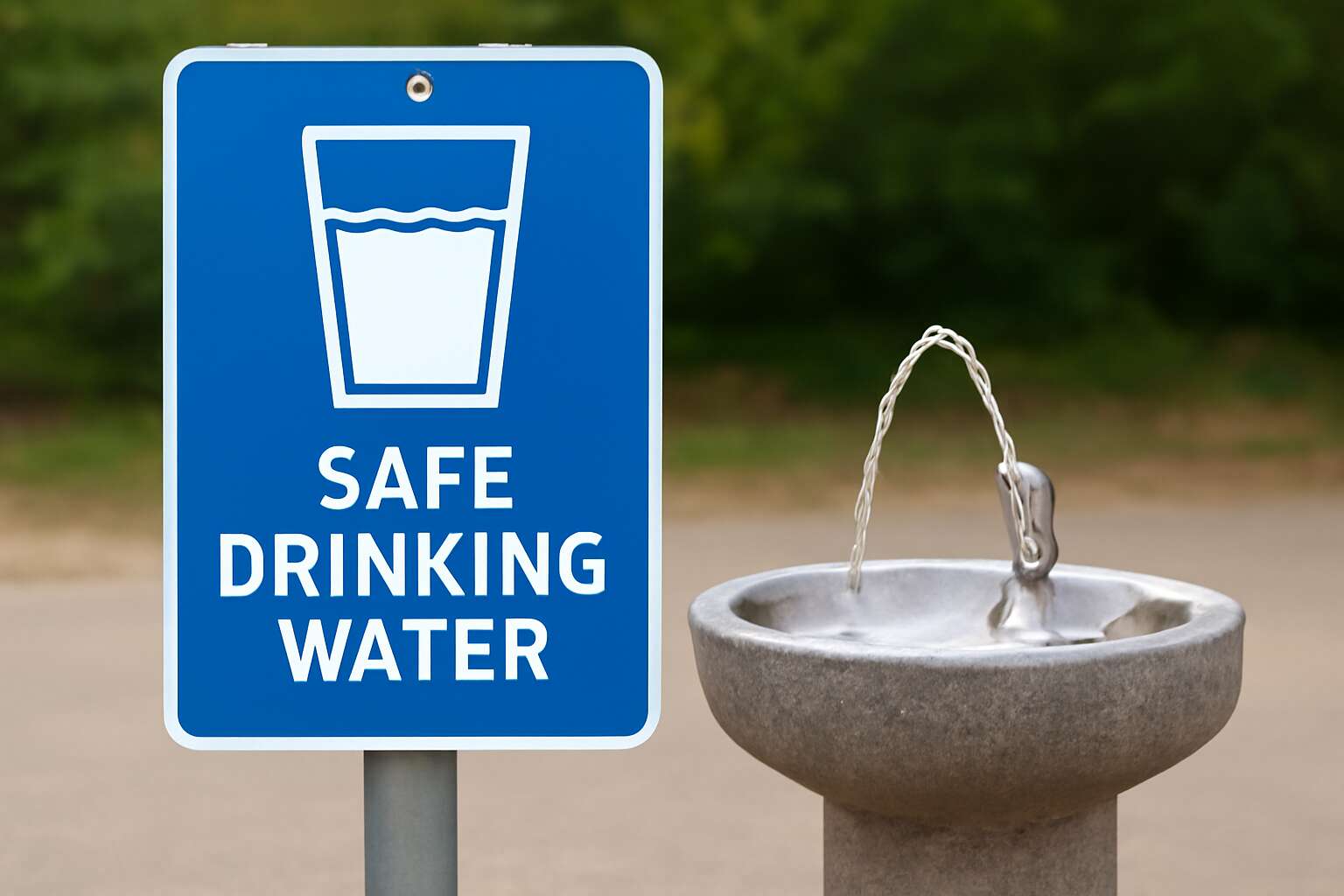 safe drinking water sign