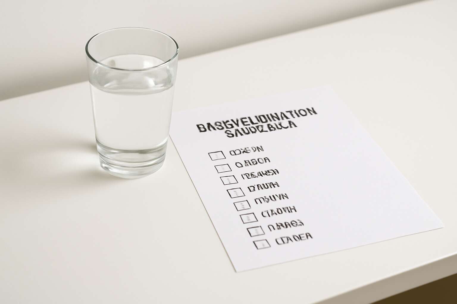 drinking water schedule