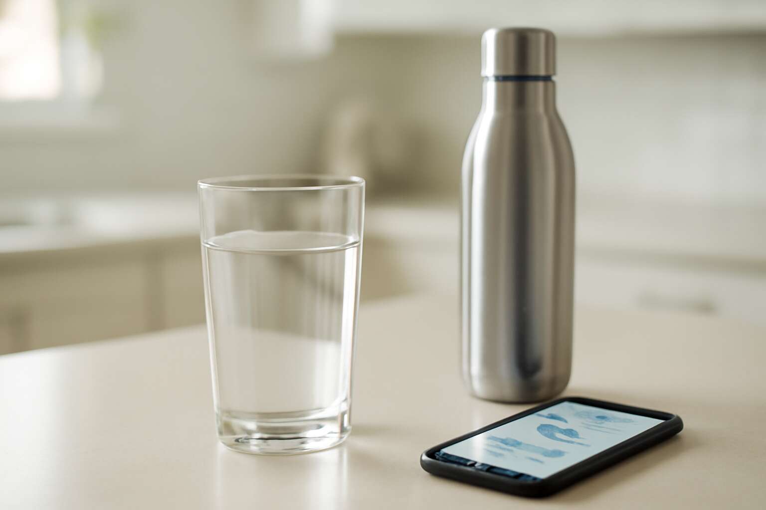 drinking water not peeing a lot
